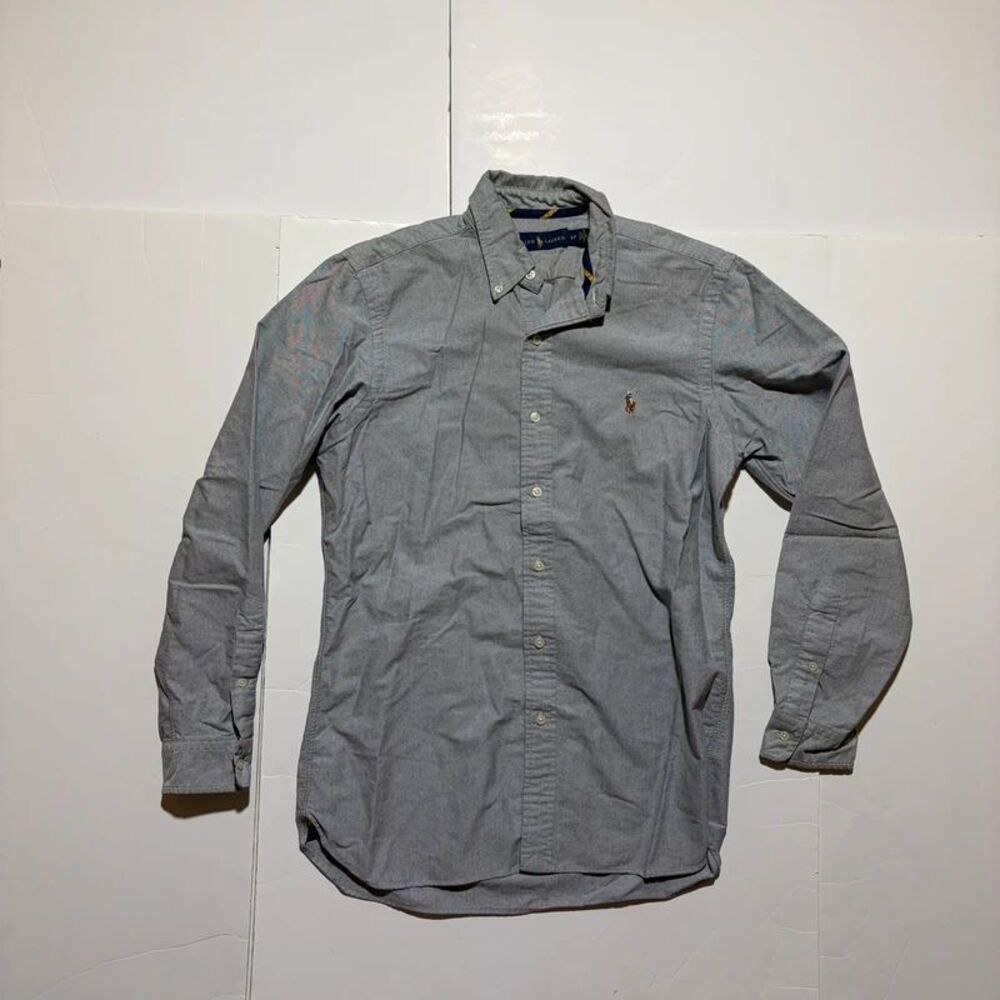 Men's Ralph Lauren Grey Button Down Shirt Size Small